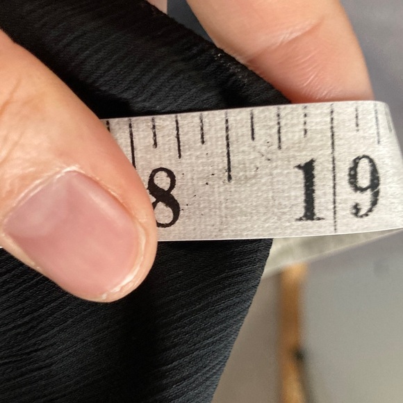 Women’s Black Midi Length Dress W/ Ruffle Detail 10 - Picture 6 of 7